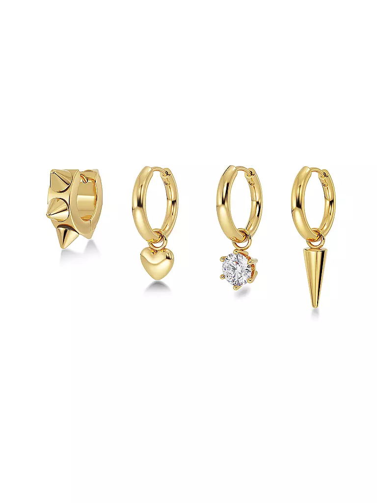 EDBLAD | Ohrringe PEAK HOOPS ICON ONE HEART  Gold | gold