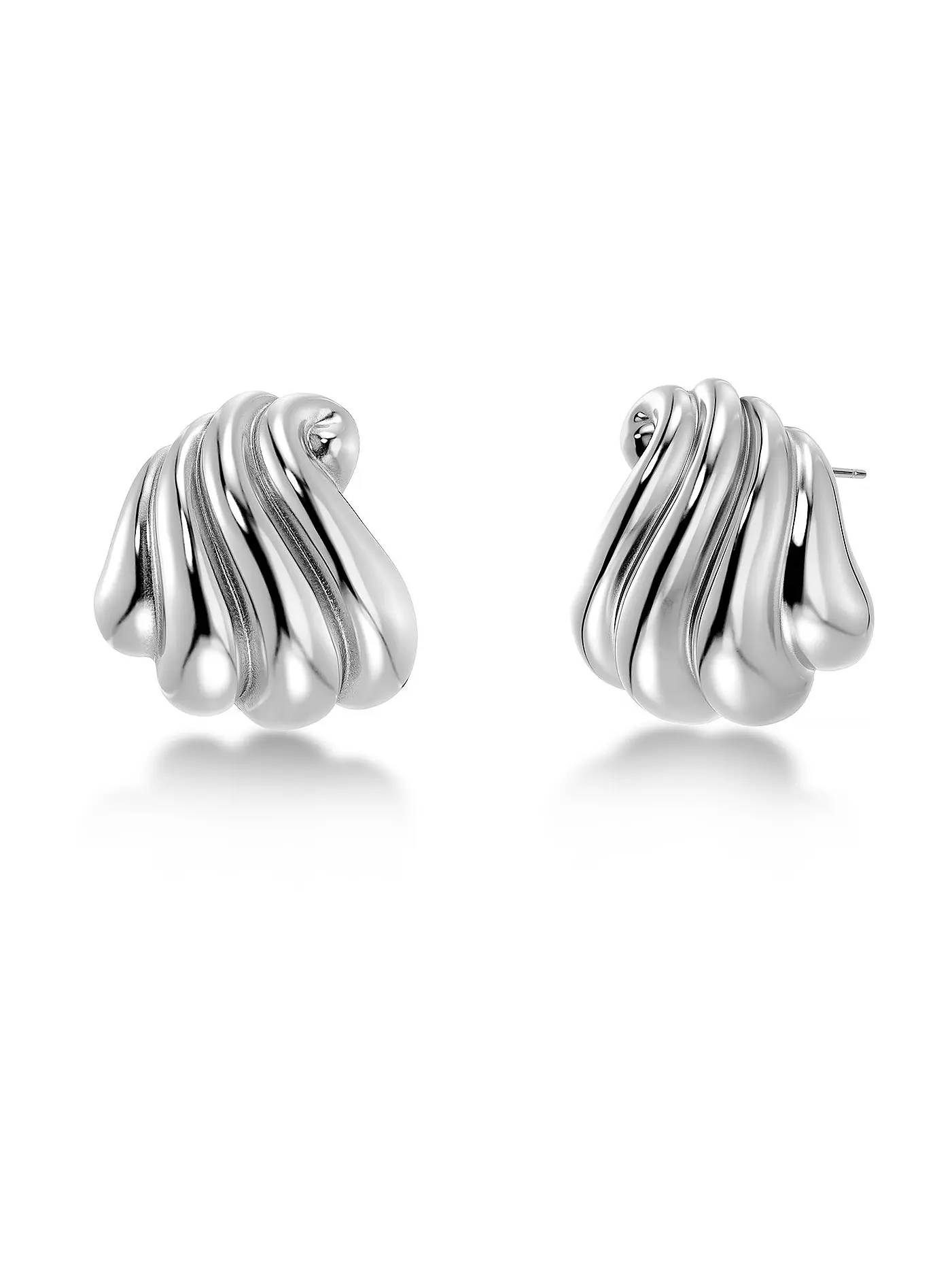 EDBLAD | Ohrstecker CORAZZA Large Steel | silber