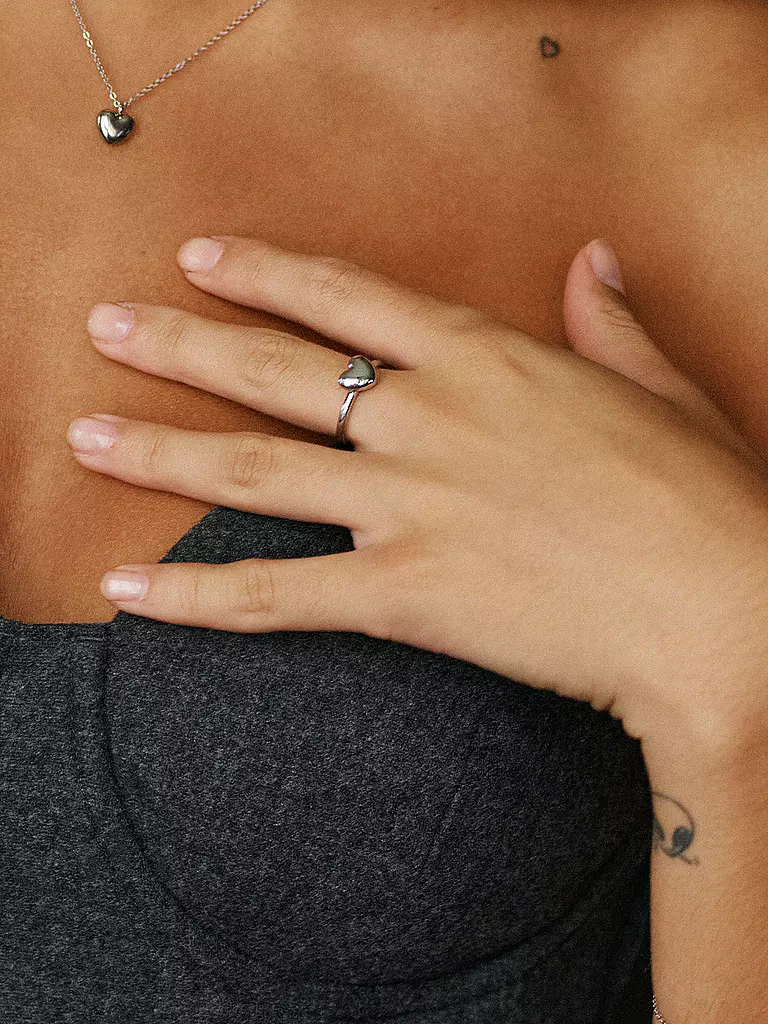 EDBLAD | Ring BARLEY Steel  | silber