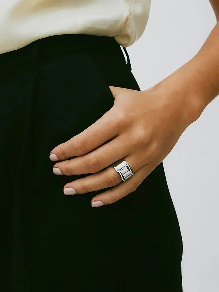 EDBLAD | Ring FRAME RING Steel  | silber