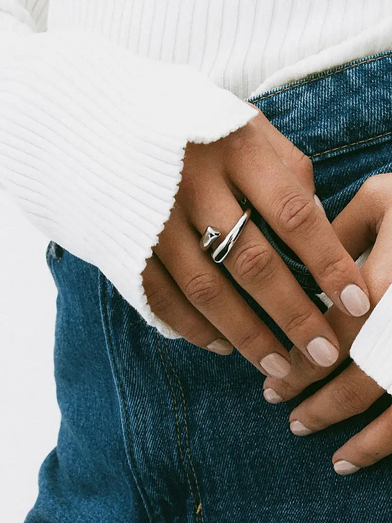 EDBLAD | Ring SWEEP RING Steel  | silber