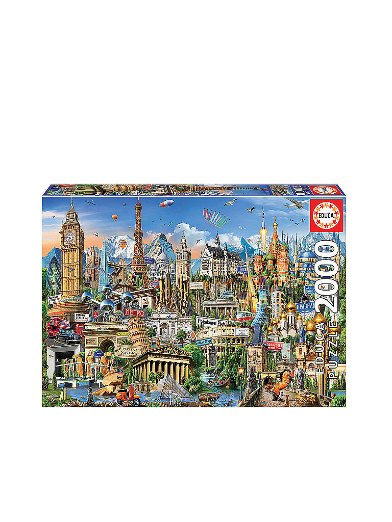 EDUCA Wahrzeichen Europa 2000 Teile Puzzle