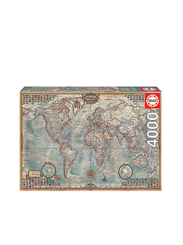 EDUCA Antike Weltkarte 4000 Teile Puzzle
