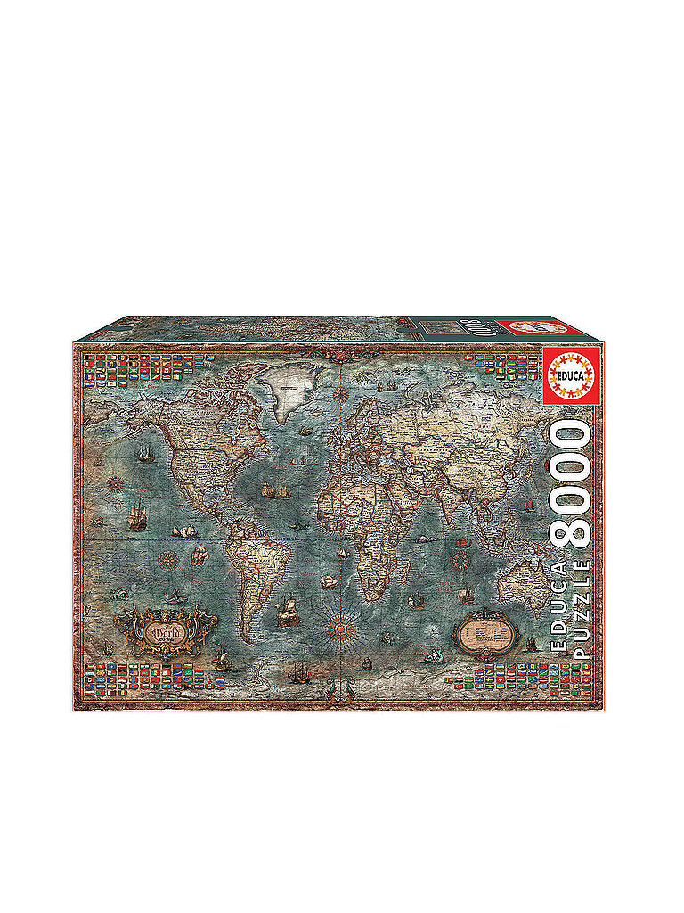 EDUCA Antike Weltkarte 8000 Teile Puzzle
