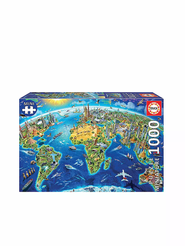 EDUCA | Wahrzeichen 1000 Teile Miniature Puzzle | keine Farbe