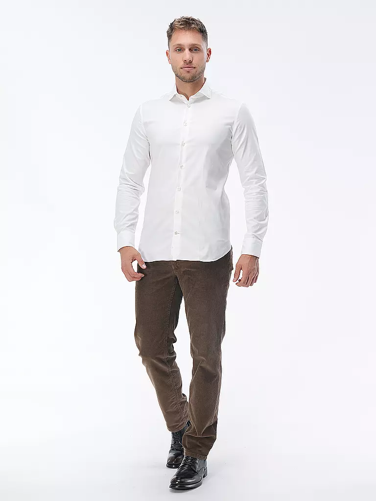 EDWARD COPPER | Hemd Tailored Fit | weiss