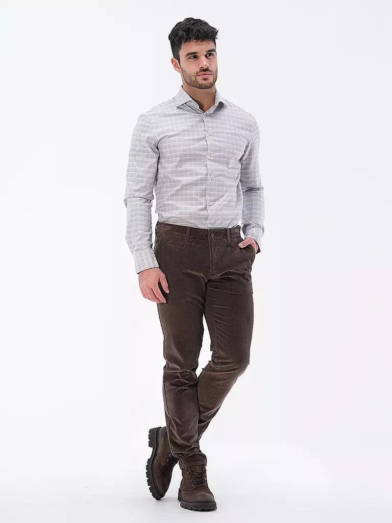 EDWARD COPPER | Hemd Tailored Fit | beige