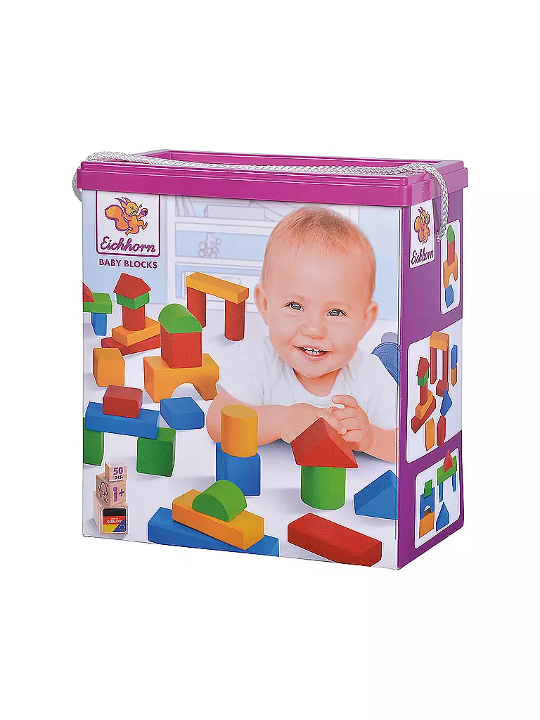 EICHHORN | Bunte Holzbausteine Baby 50 tlg | keine Farbe