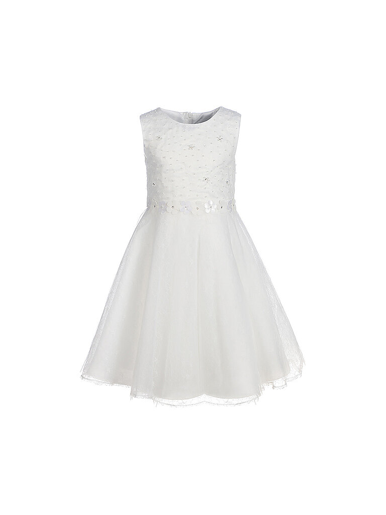 Happy Girls Mädchen Blumenkleid Kinderkleid, Ecru, 122 EU