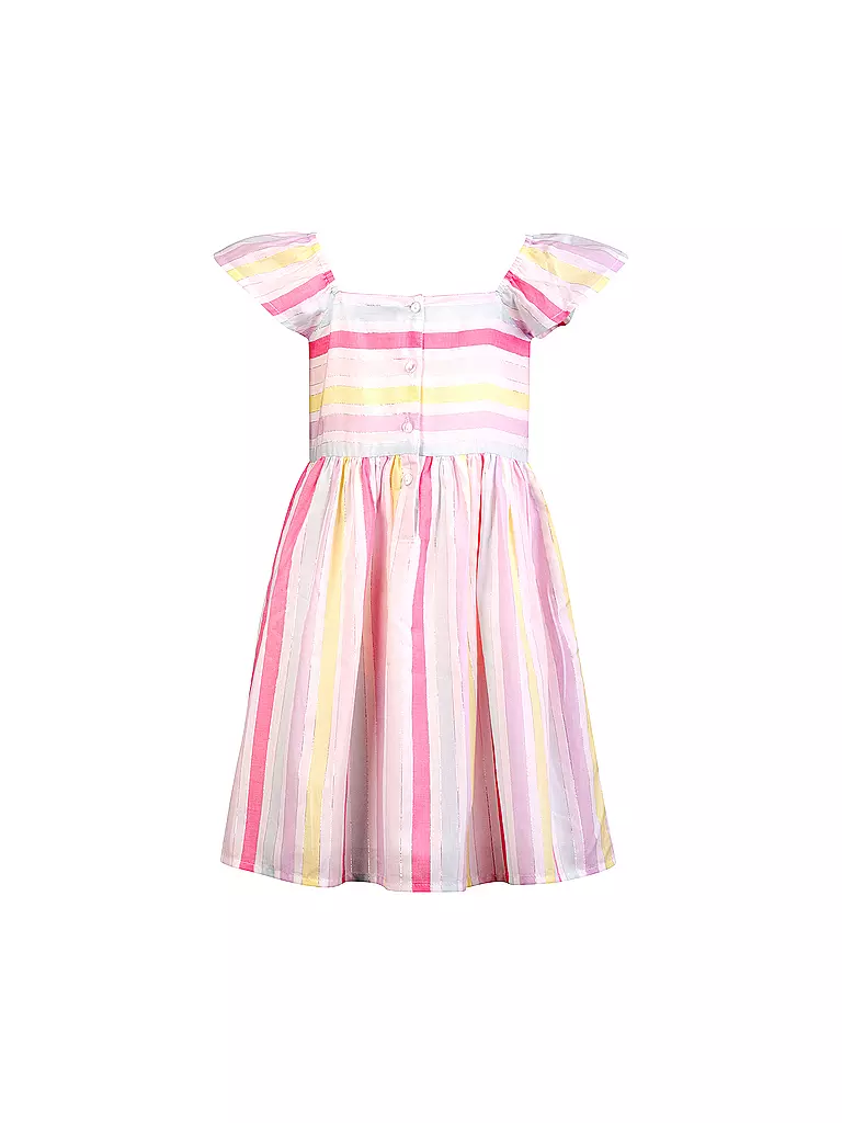 Mädchenkleid Gr. 104 - Langarm Mit Mesh Und Farbkontrast