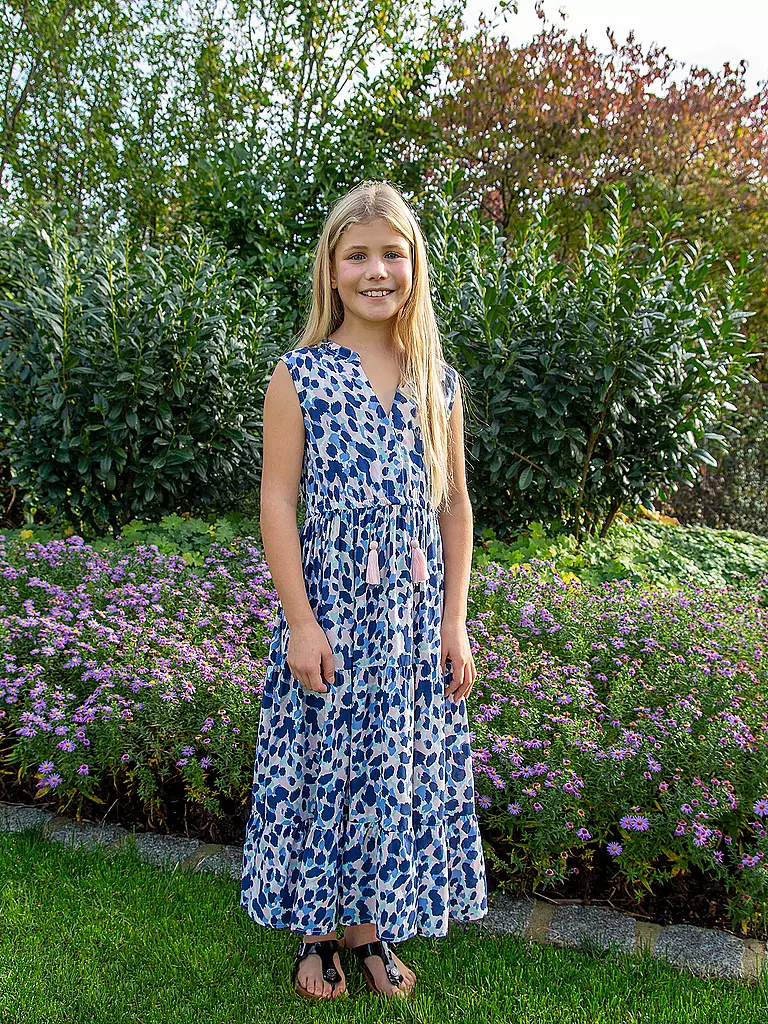 EISEND | Mädchen Maxikleid | blau