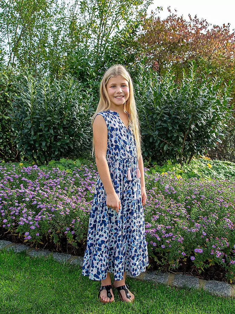 EISEND | Mädchen Maxikleid | blau