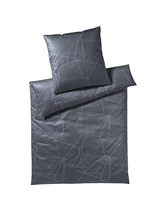ELEGANTE | Jersey Bettwäsche 70x90cm/140x200cm Lines Anthrazit