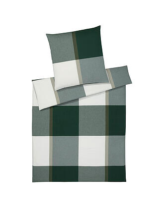 ELEGANTE | Flanell Bettwäsche BERKELEY 70x90cm/140x200cm Green