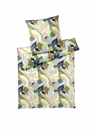 ELEGANTE | Satin-Bettwäsche 70x90cm/140x200cm NIGHT GARDEN Hellgruen