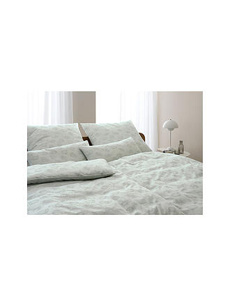 ELEGANTE | Damast Bettwäsche POPPY 70x90cm/140x200cm Pastellgruen 