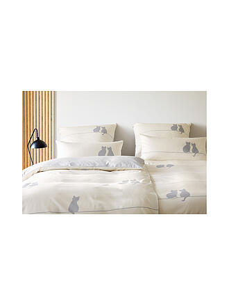 ELEGANTE | Satin Bettwäsche  YOU & ME 70x90/140x200cm Natur