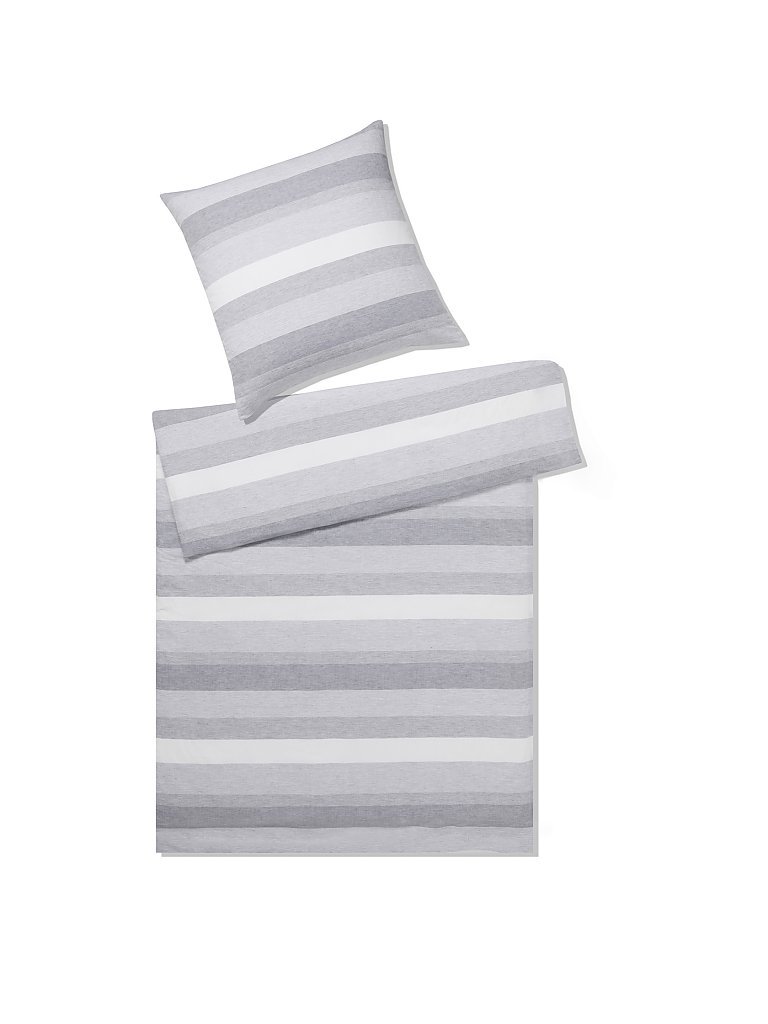 ELEGANTE Halbleinen-Bettwäsche Delight 70x90cm/140x200cm  grau