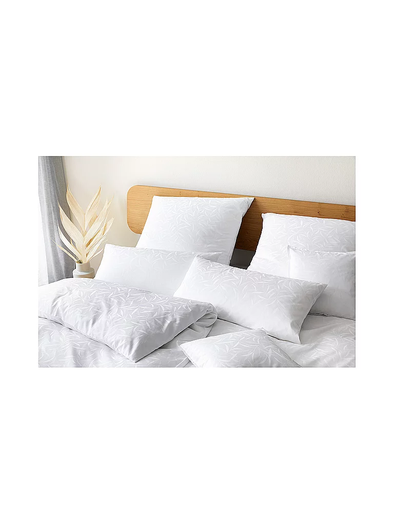 ELEGANTE Linge de lit en damas MURIEL 70x90cm/140x200cm Blanc blanc