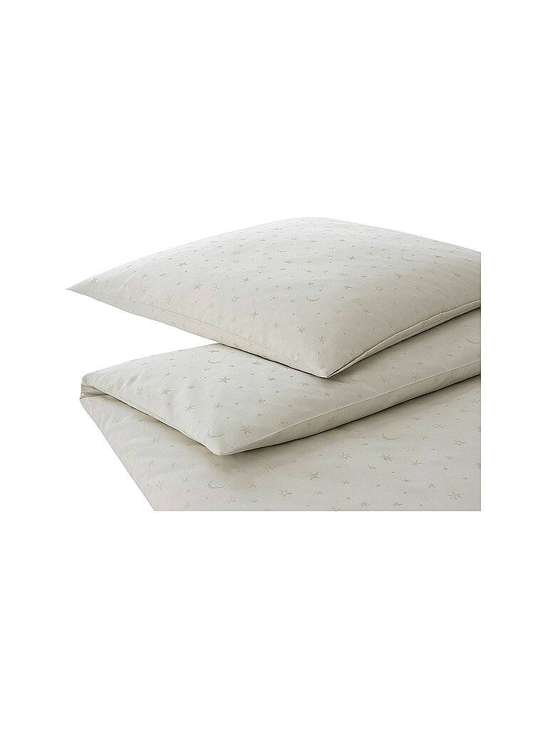 ELEGANTE Damast Bettwäsche STARS 70x90cm/140x200cm grau – ELEGANTE