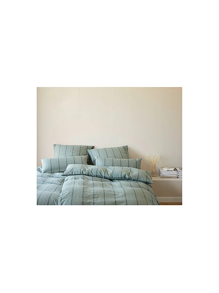 ELEGANTE Ropa de cama de franela CORNWALL 70x90cm/140x200cm Verde verde oscuro