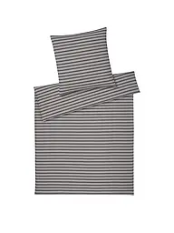 ELEGANTE | Flanell Bettwäsche INVERNESS 70x90cm/140x200cm Apricot | grau