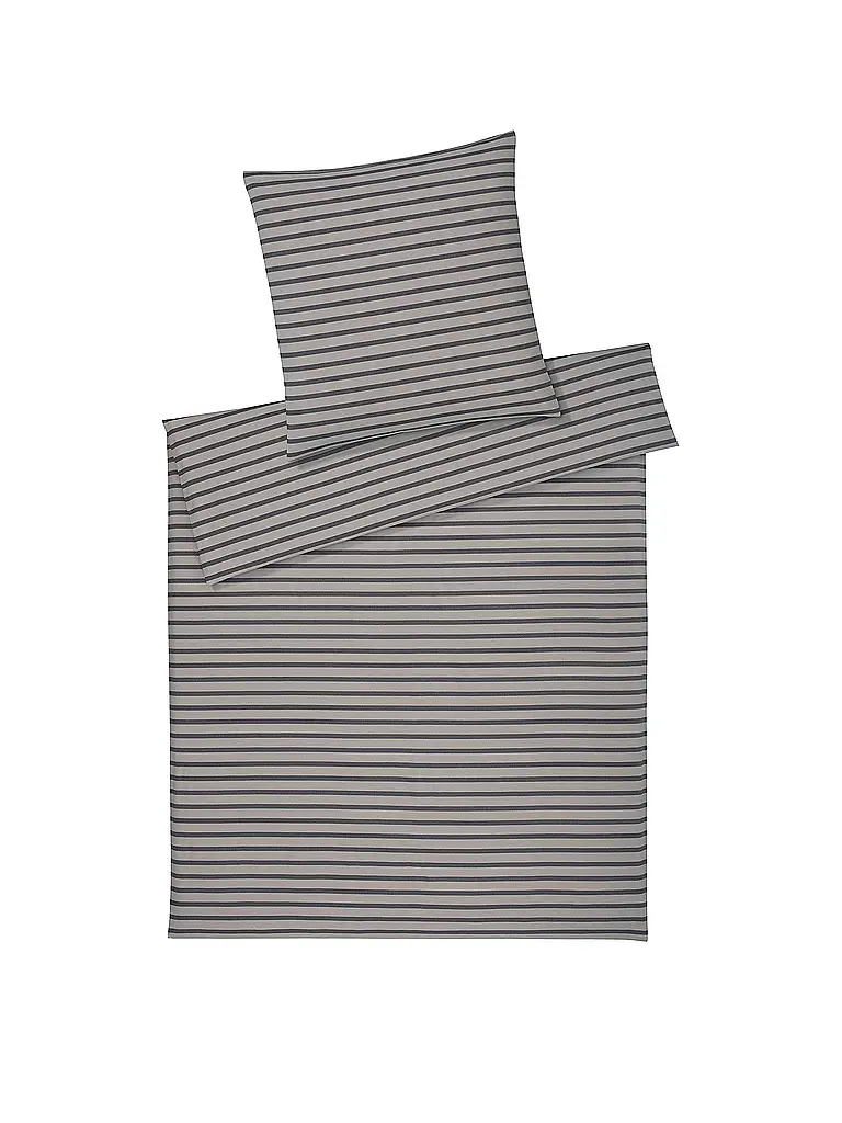 ELEGANTE | Flanell Bettwäsche INVERNESS 70x90cm/140x200cm Anthrazit | grau