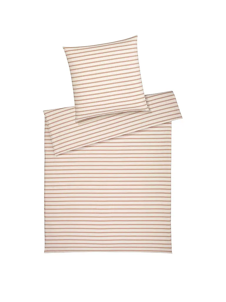 ELEGANTE | Flanell Bettwäsche INVERNESS 70x90cm/140x200cm Apricot | orange