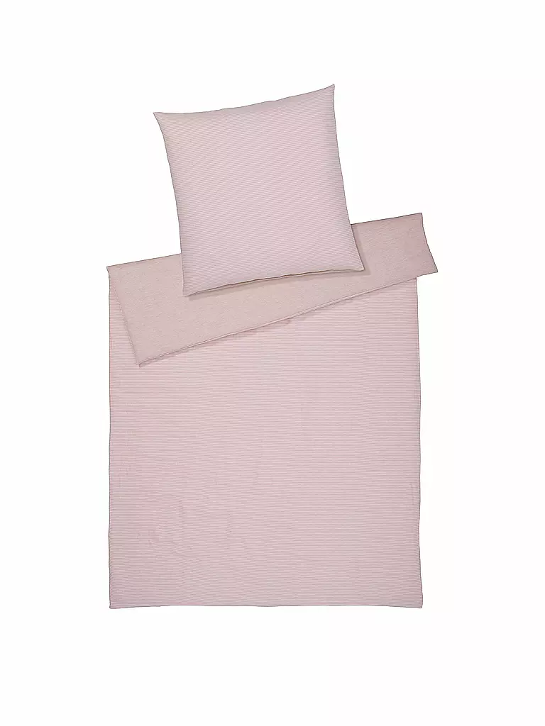 ELEGANTE | Halbleinen Bettwäsche Whisper 70x90cm / 140x200cm Puder | rosa