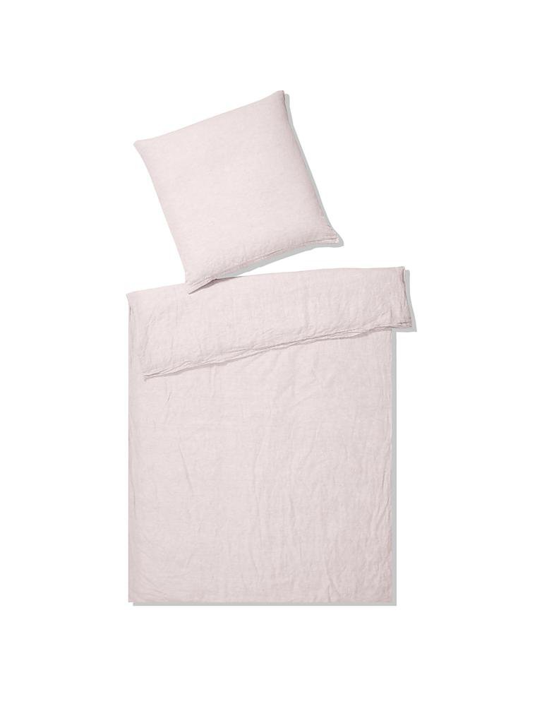 ELEGANTE | Halbleinen-Bettwäsche "Relax" 70x90cm/140x200cm  | rosa