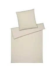 ELEGANTE | Jersey Bettwäsche 70x90cm / 140x200cm CORD Hellgruen  | Creme