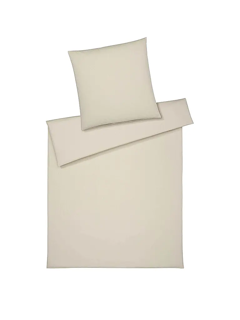 ELEGANTE | Jersey Bettwäsche 70x90cm / 140x200cm CORD Creme | creme