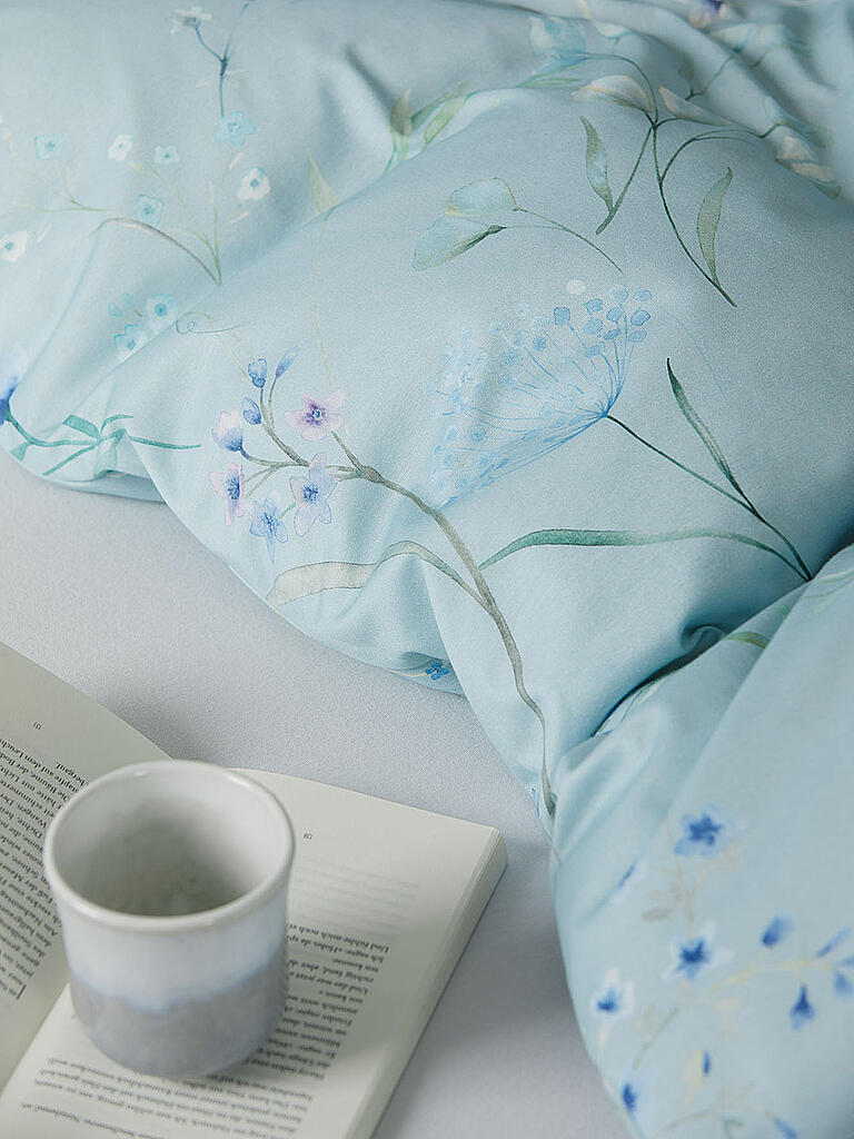 ELEGANTE | Jersey Bettwäsche 70x90cm/140x200cm Deluxe Blau | blau