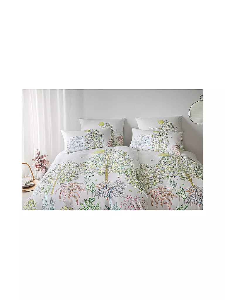 ELEGANTE | Satin Bettwäsche 140x200cm NIGHT DREAM Weiss | weiss