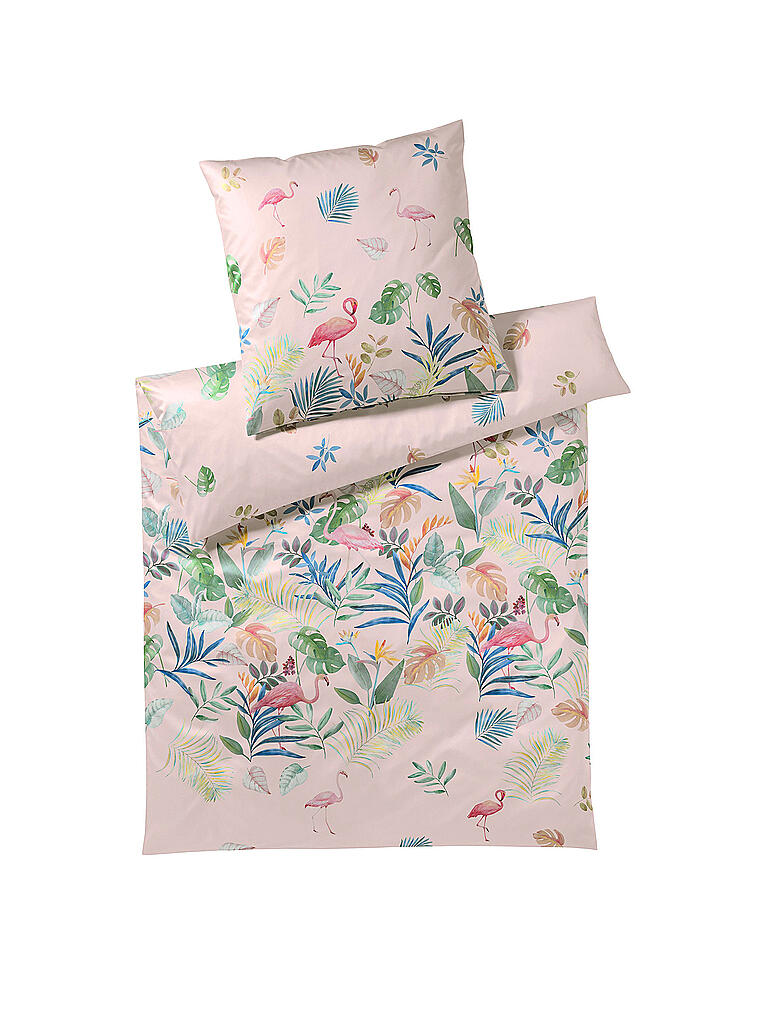 Fusion Kingsize Bettwäsche-Set Mit Flamingo & Tukan-Muster - Beidseitig Bunt, 230x220 Cm