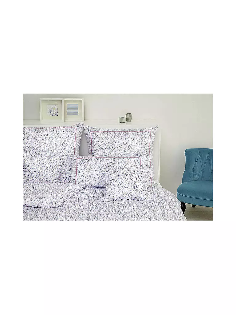 ELEGANTE | Satin Bettwäsche TRAEUMEREI 70x90cm / 140x200cm Lila/Rosa | lila