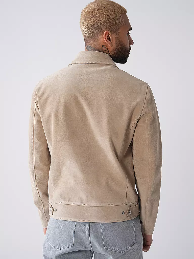 ELEVENTY | Lederjacke | beige