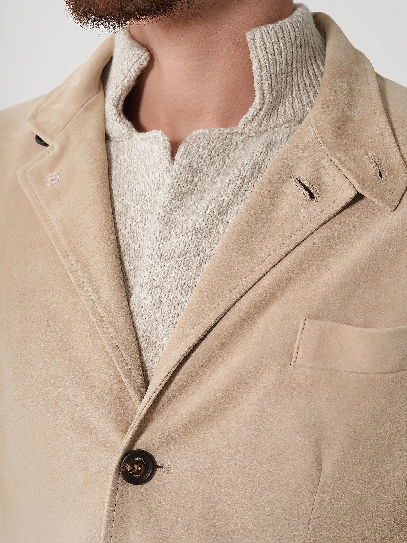 ELEVENTY | Ledersakko | beige