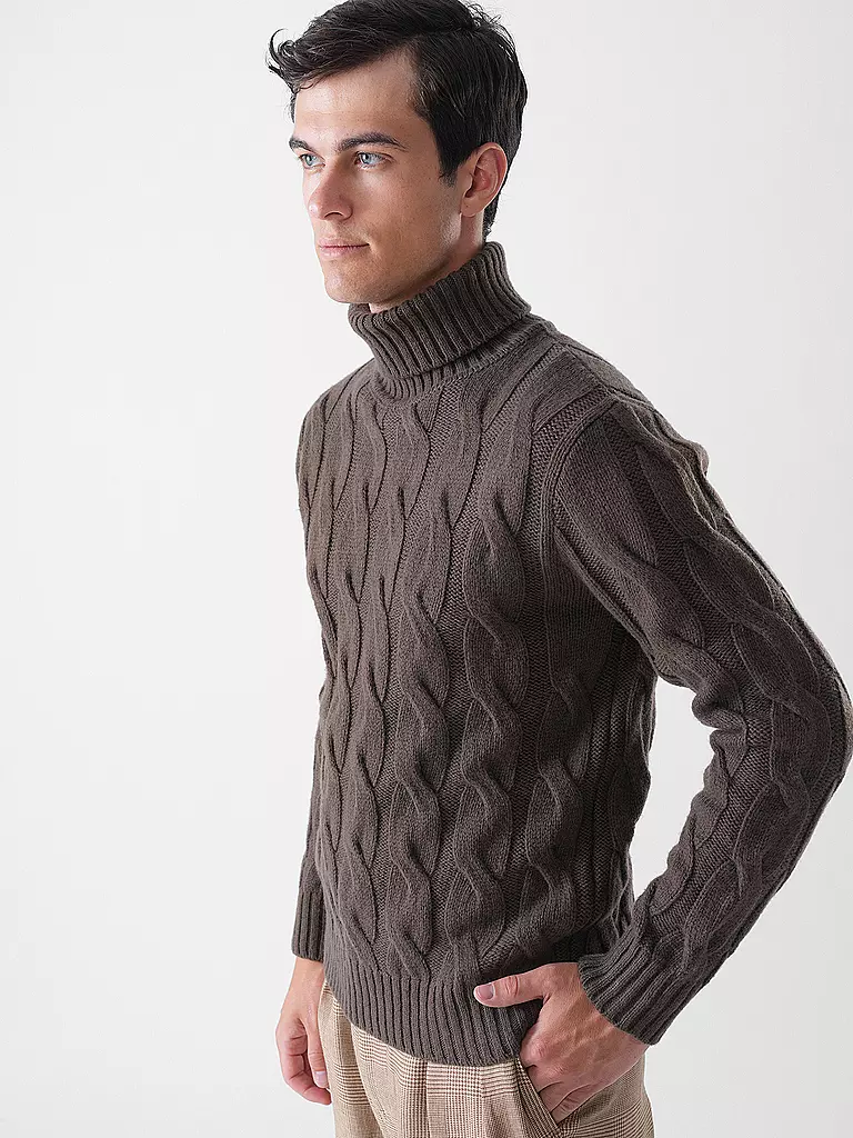 ELEVENTY | Rollkragenpullover | braun