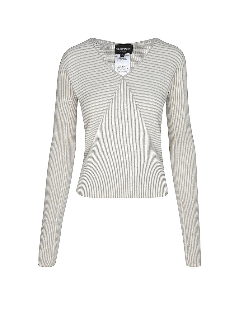 Emporio Armani Damen Hellgrau Pullover | Extra Groß