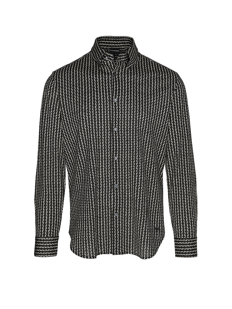 EMPORIO ARMANI Hemd Slim Fit  schwarz | M