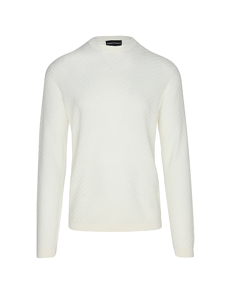 Emporio Armani Herren Creme Pullover | Groß