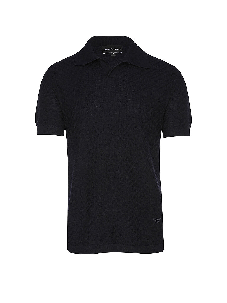 Emporio Armani Herren Dunkelblau Poloshirt | Klein
