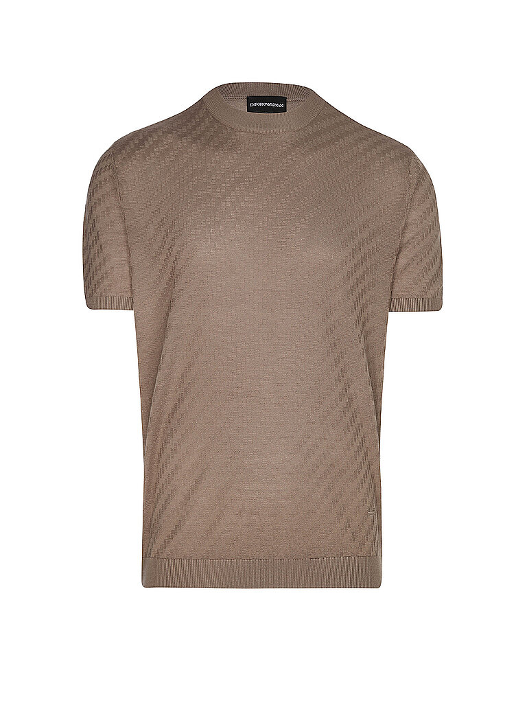 Emporio Armani Herren Braun T-Shirt | Mittel
