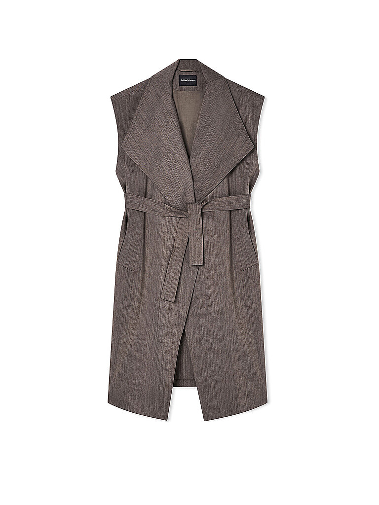 EMPORIO ARMANI Wollmantel braun | L