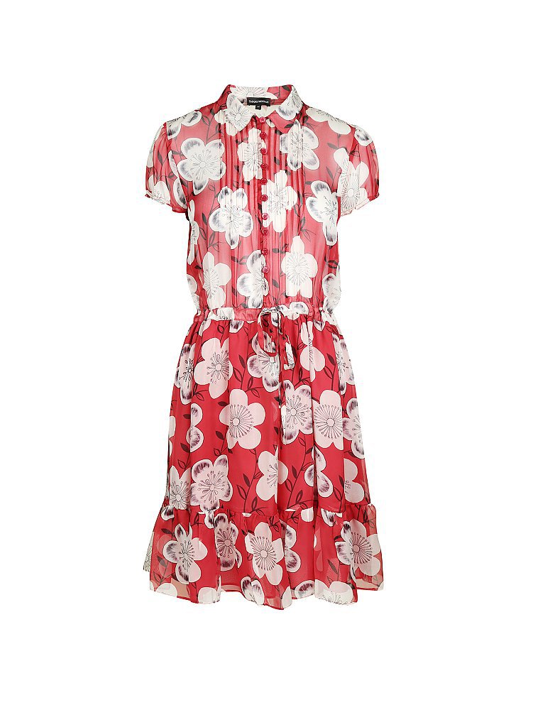 EMPORIO ARMANI Seidenkleid rot | 36