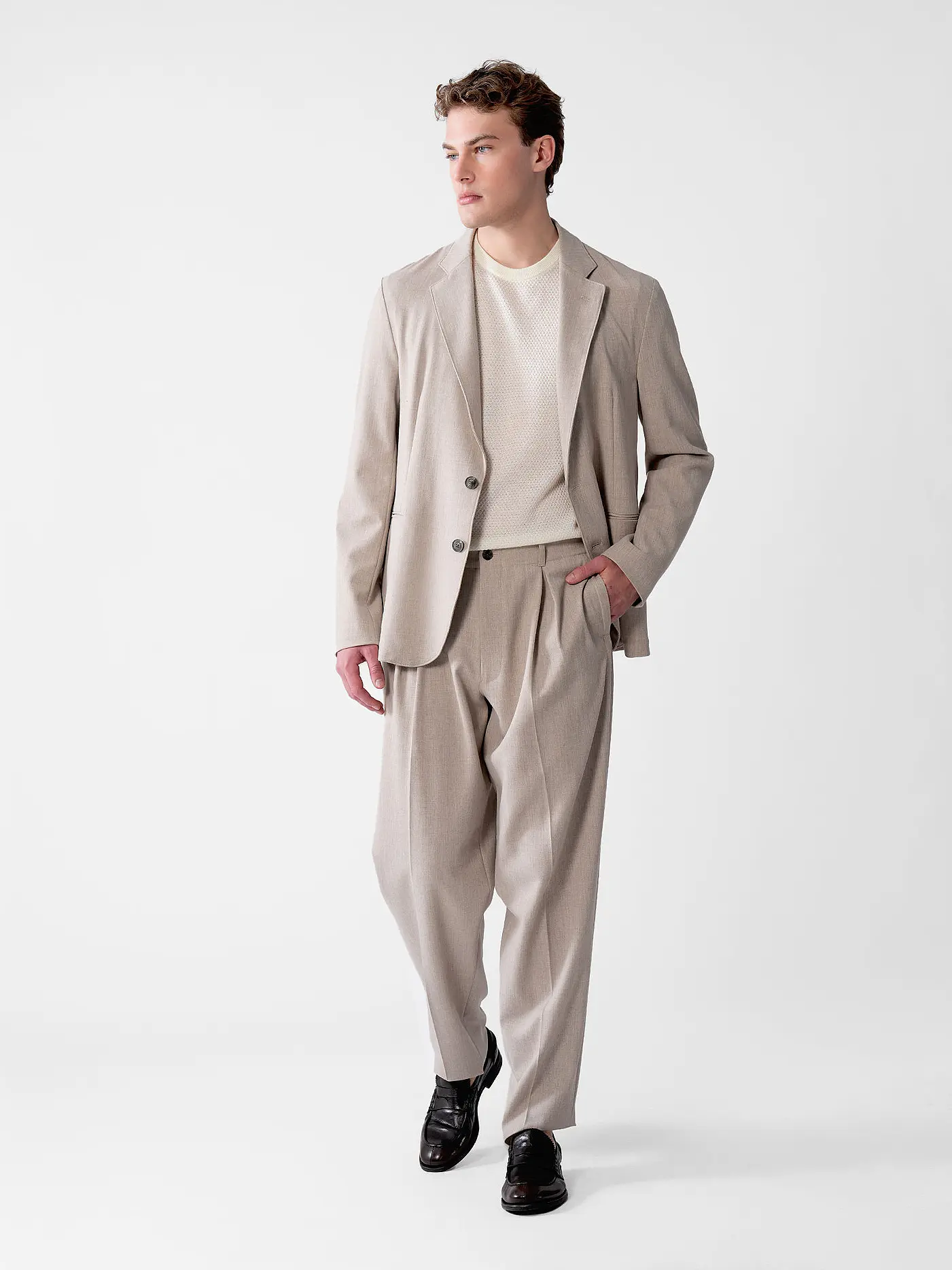 EMPORIO ARMANI | Anzughose  | beige