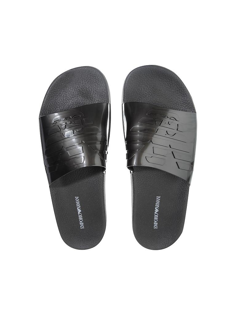 EMPORIO ARMANI | Badeschuhe - Sandale "Slider" | grau
