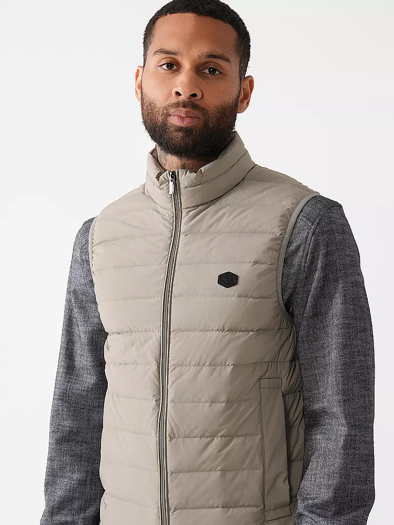 EMPORIO ARMANI | Daunen Steppgilet | grau