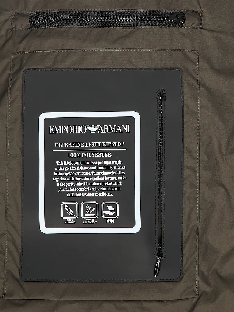 EMPORIO ARMANI | Daunensteppjacke  | Olive